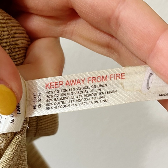 Anthropologie Daily Practice Evergreen Utility Cargo Pants Gold Size XS Relaxed - Picture 13 of 14